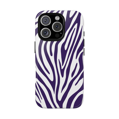 Graphic Purple Tiger Print Phone Case