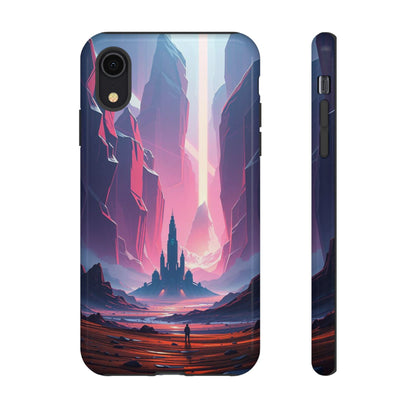 iPhone XR / Glossy Phone Case - Alien Fortress Design Phone Case