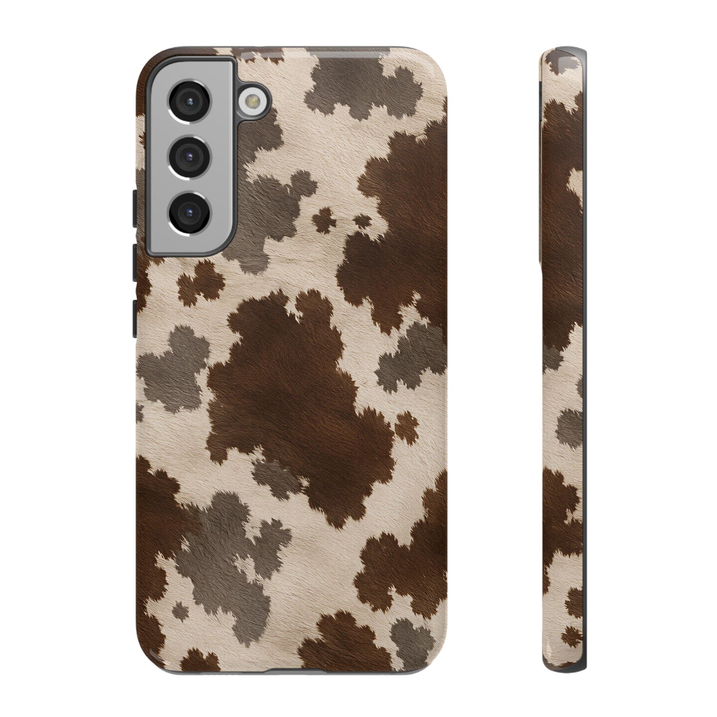Stylish Mocha Cow Print Phone Case