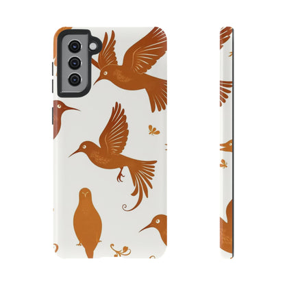 Abstract Bird Pattern Phone Case - Multicolor Phone Case - Samsung Galaxy S21 Plus / Glossy