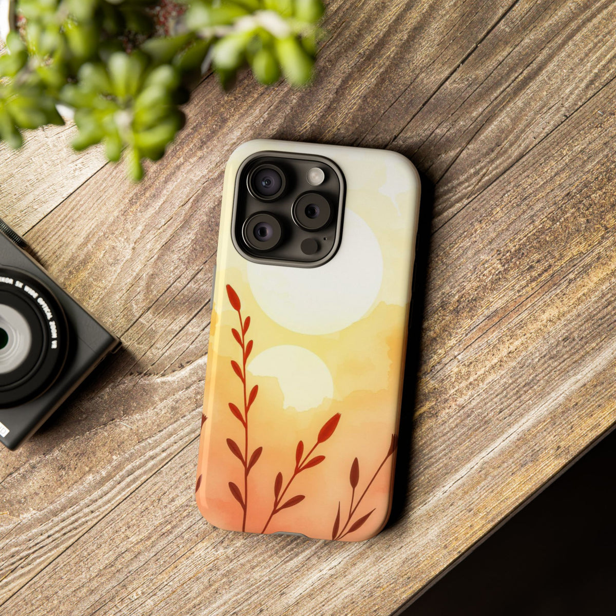 Watercolour Wildflower & Sun Design Phone Case - Multicolor Phone Case
