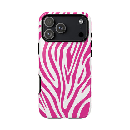 Graphic Hot Pink Tiger Print Phone Case