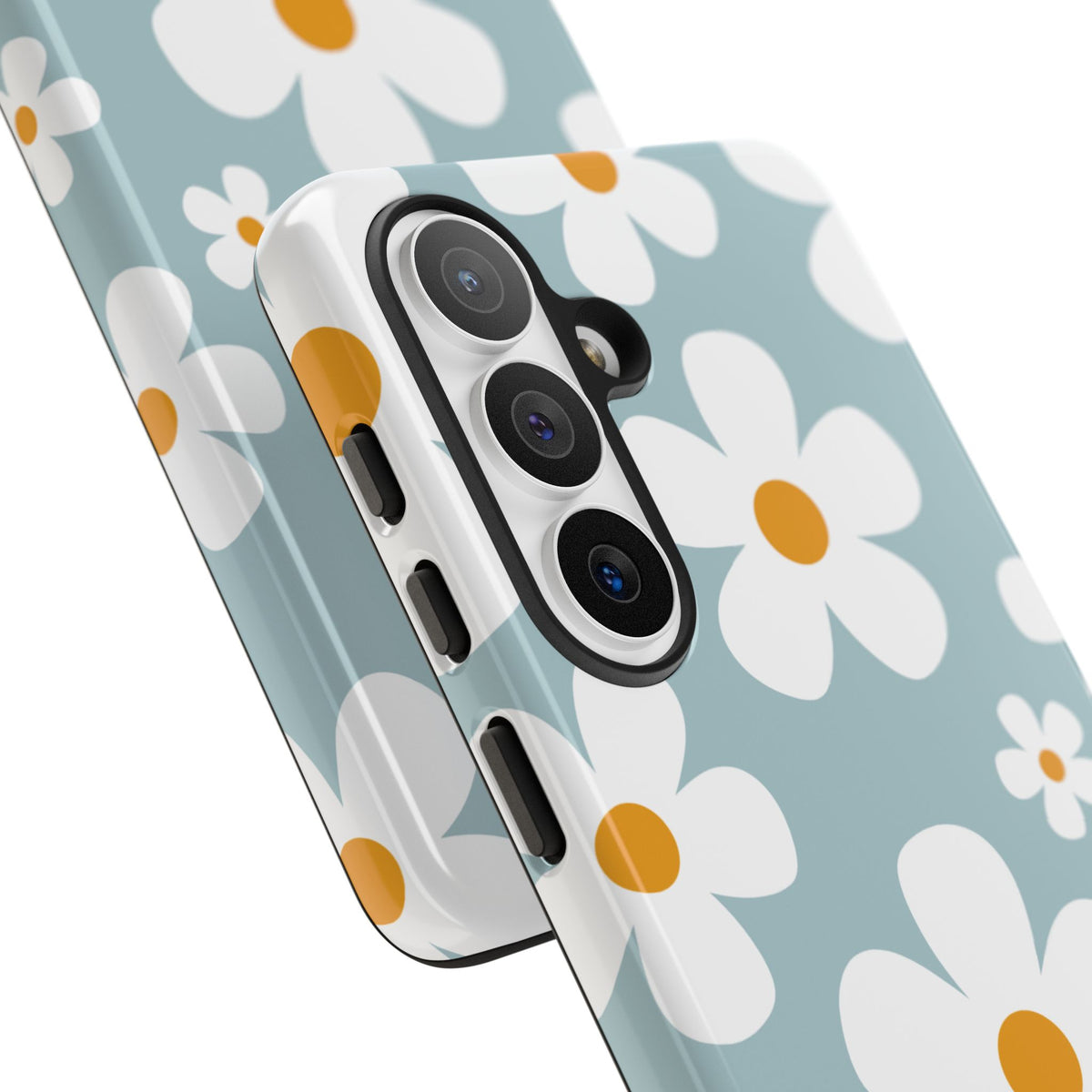 Cute Blue Daisy Pattern Phone Case - Blue Phone Case