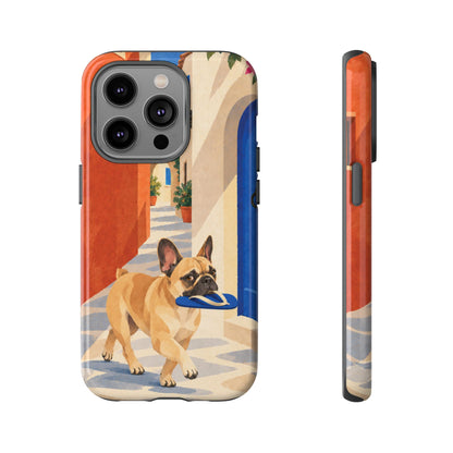 French Bulldog Quiet Lane Phone Case - Multicolor Phone Case - iPhone 14 Pro / Glossy