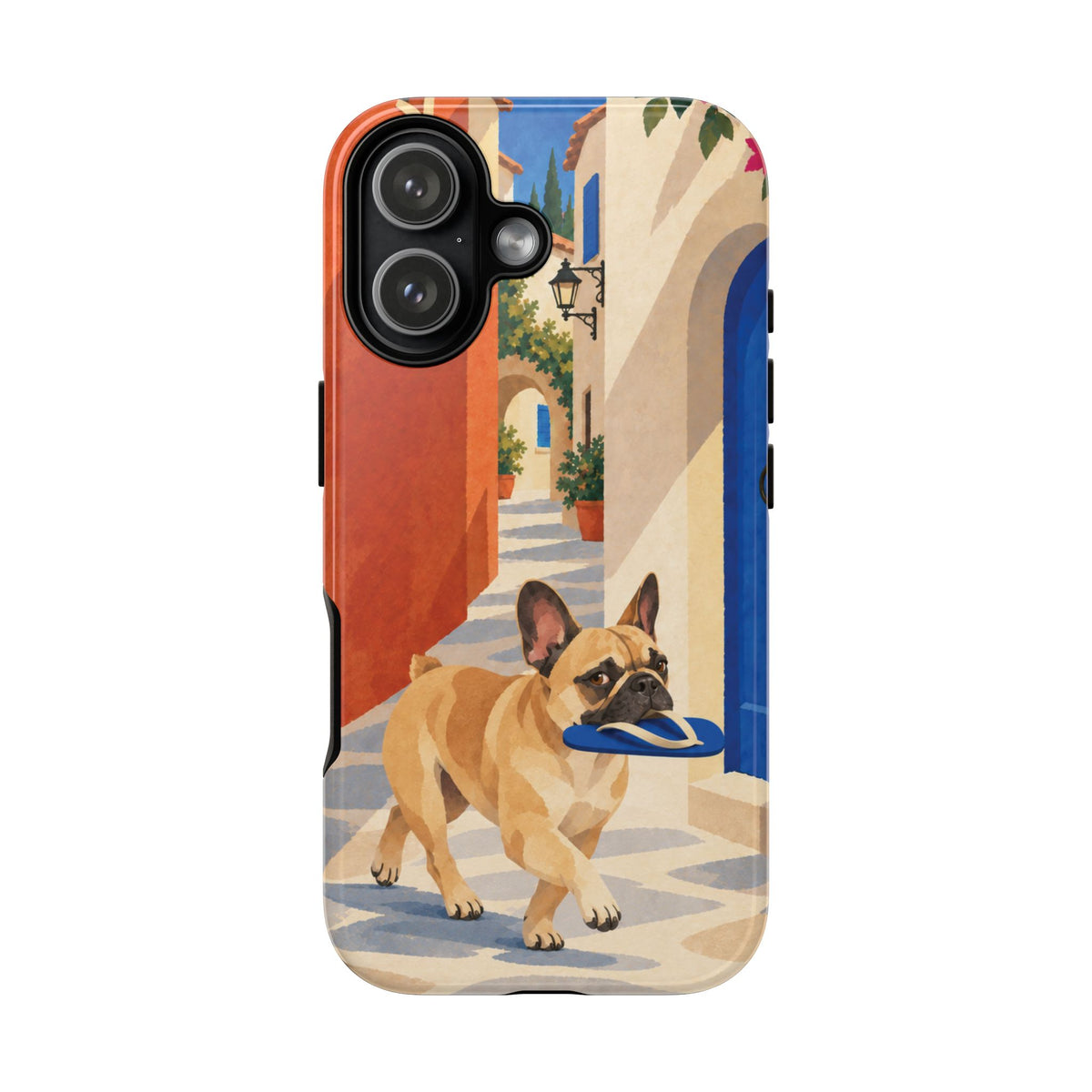 French Bulldog Quiet Lane Phone Case - Multicolor Phone Case - iPhone 17 / Glossy