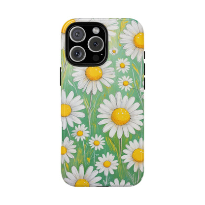 iPhone 16 Pro Max / Glossy Phone Case - Daisies Floral Pattern 4 Phone Case