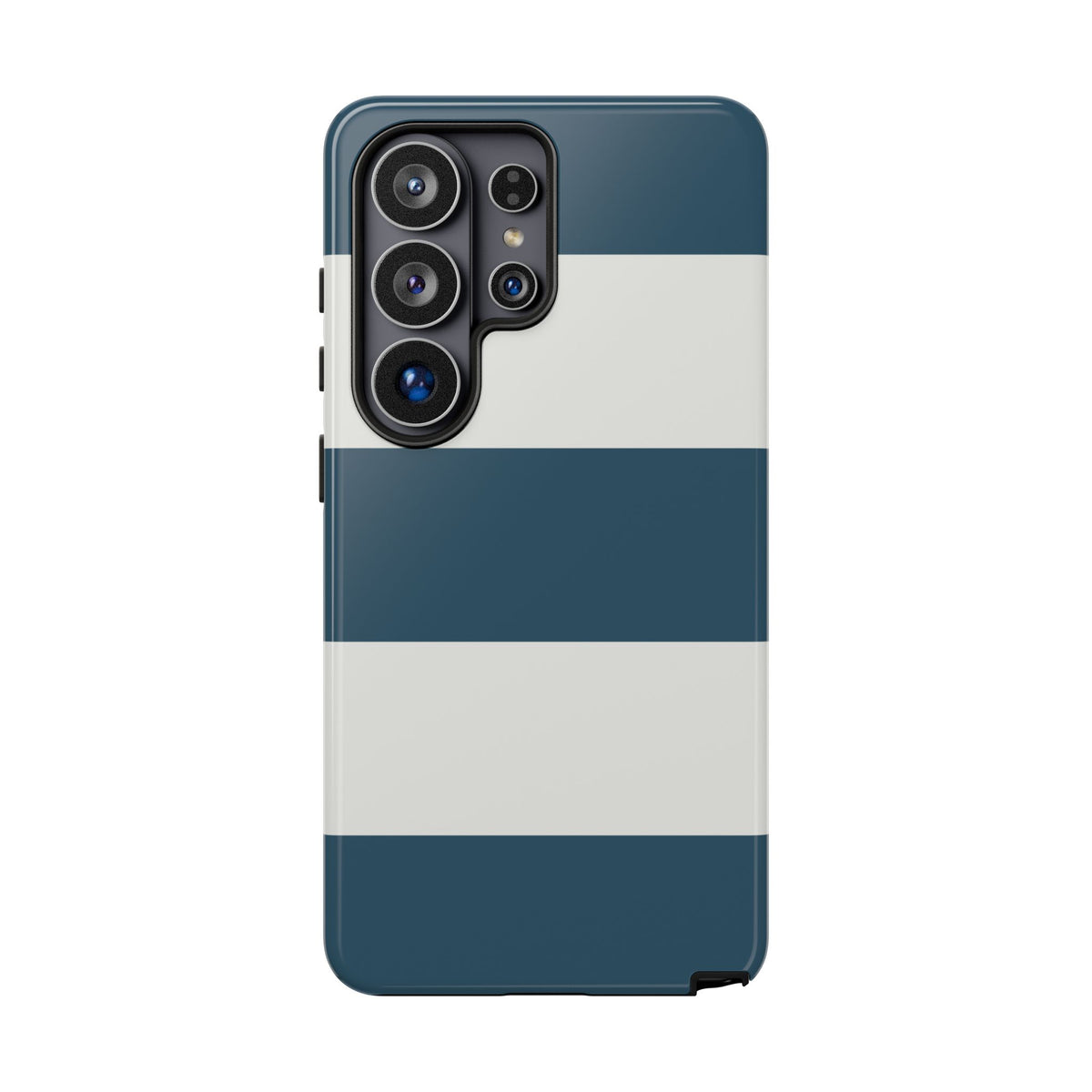 Blue & White Horizontal Stripe Pattern Phone Case - Blue Phone Case - Samsung Galaxy S26 Ultra / Glossy