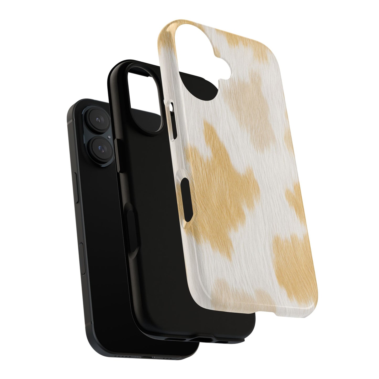 Golden Honey Cow Print Phone Case