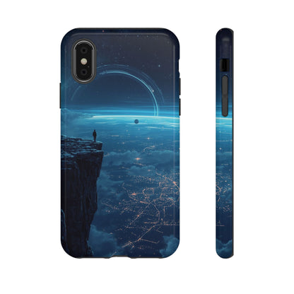 iPhone X / Glossy Phone Case - Orbital Ring Horizon Sci-fi Phone Case