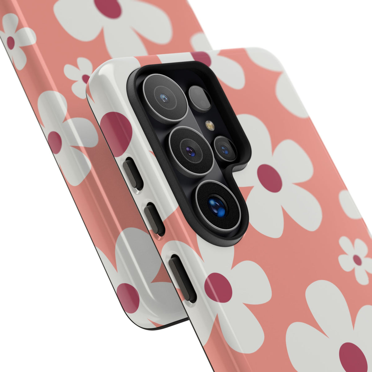 Cute Pink Daisy Pattern #2 Phone Case - Pink Phone Case