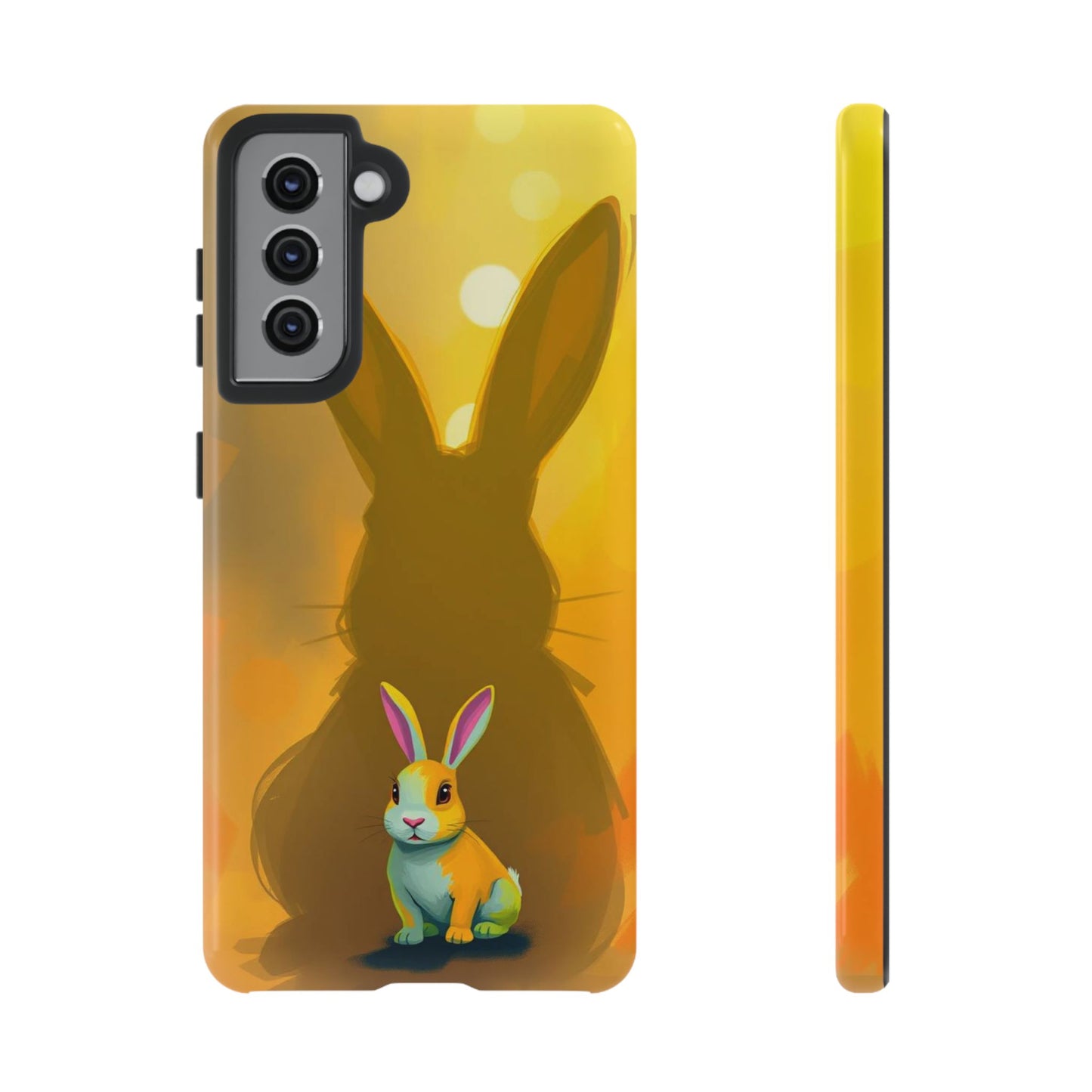 Samsung Galaxy S21 / Glossy Phone Case - Shadow Rabbit Design Phone Case