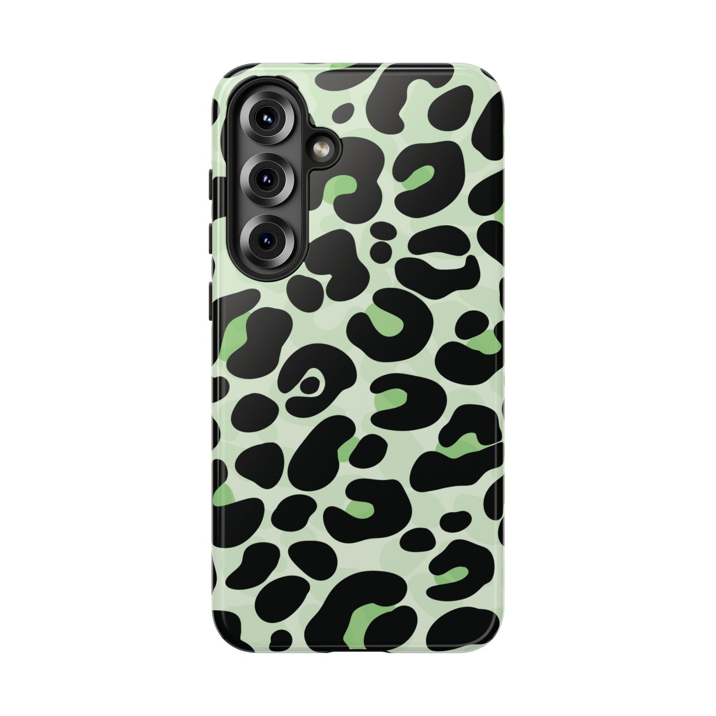 Chic Sage Leopard Print Phone Case
