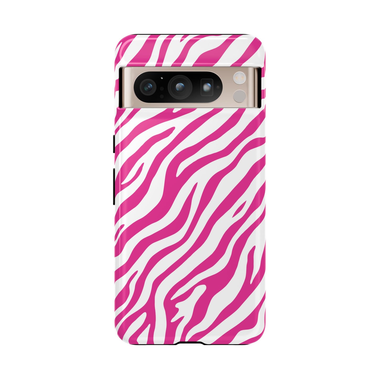 Stylish Hot Pink Zebra Print Phone Case