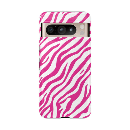 Stylish Hot Pink Zebra Print Phone Case
