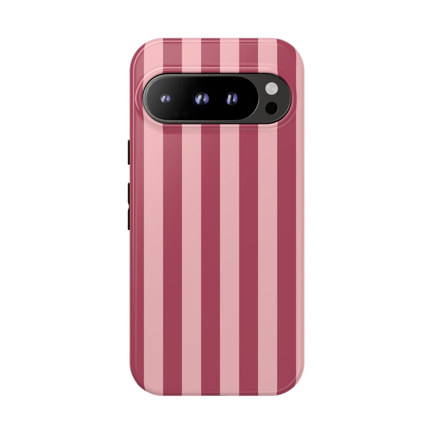Google Pixel 9 Pro / Glossy Phone Case - ’Pink Stripe Pattern’ Phone Case