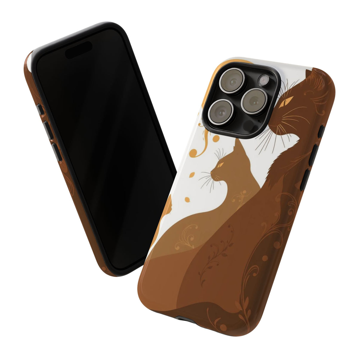 Abstract Cat Pattern Design Phone Case - Multicolor Phone Case