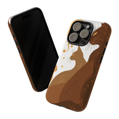 Abstract Cat Pattern Design Phone Case - Multicolor Phone Case