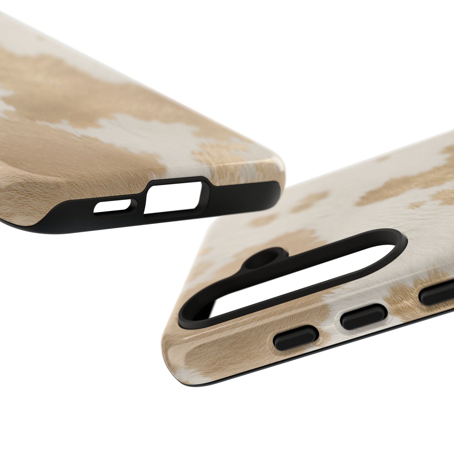 Elegant Champagne Cow Print Phone Case