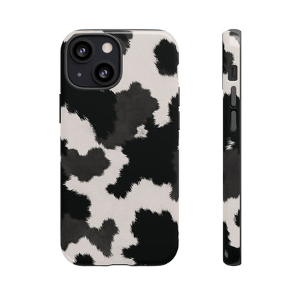 Modern Monochrome Cow Print Phone Case