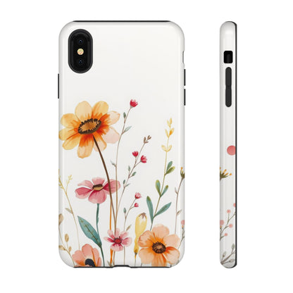 Boho Chic Watercolour Wild Blooms Pattern Phone Case - Multicolor Phone Case - iPhone XS MAX / Glossy