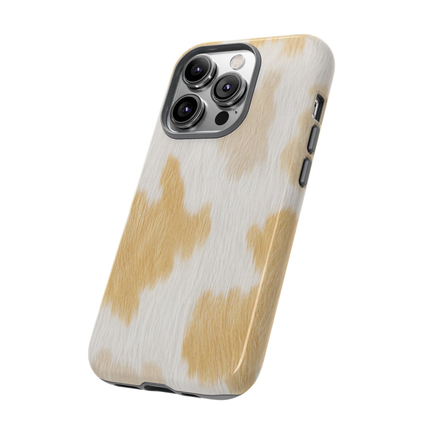 Golden Honey Cow Print Phone Case
