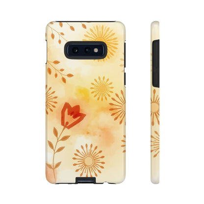 Samsung Galaxy S10E / Glossy Phone Case - Boho Chic Watercolour Pattern Phone Case