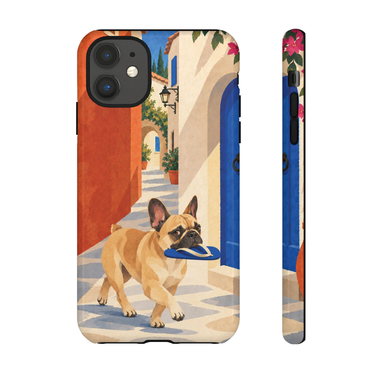 French Bulldog Quiet Lane Phone Case - Multicolor Phone Case - iPhone 11 / Glossy