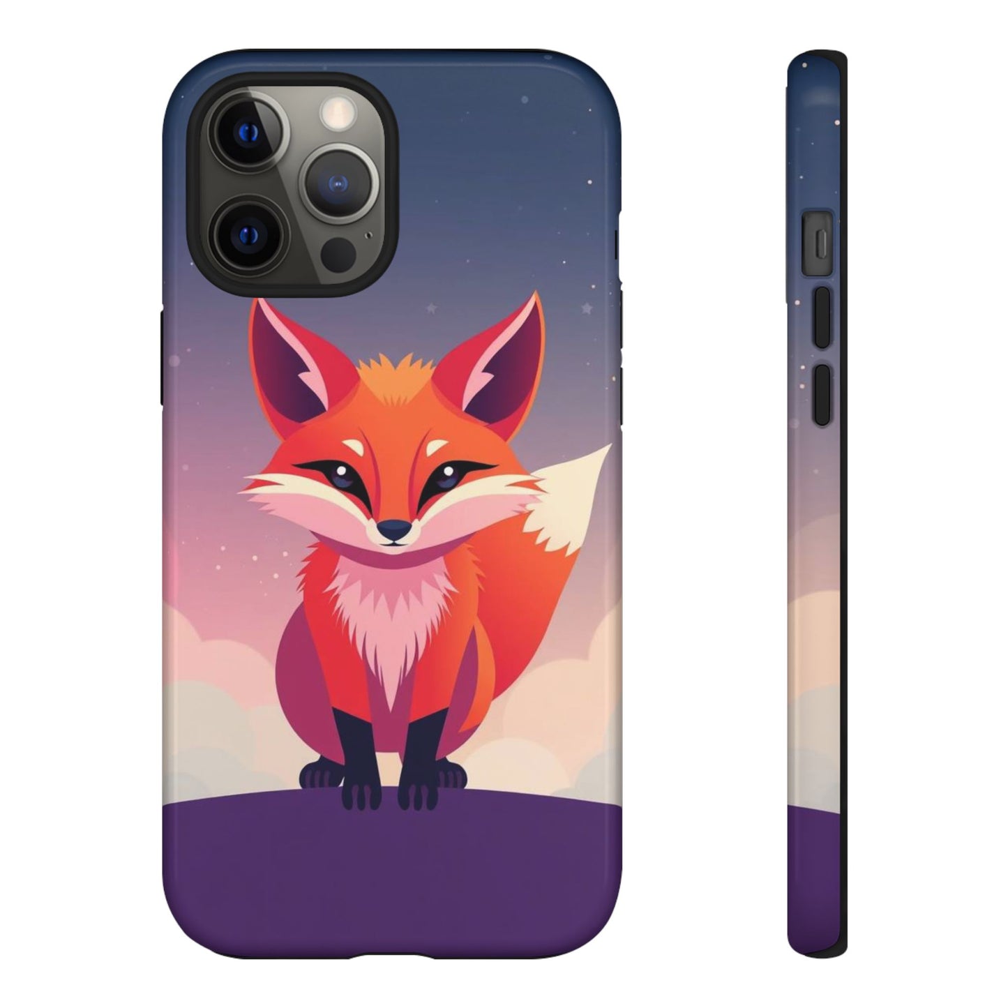 iPhone 12 Pro Max / Glossy Phone Case - Pop Art Fox Design Phone Case