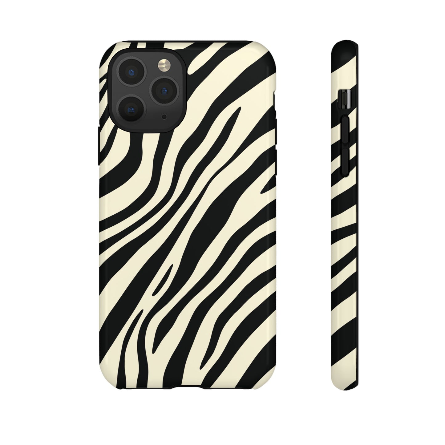 Modern Neutral Zebra Print Phone Case