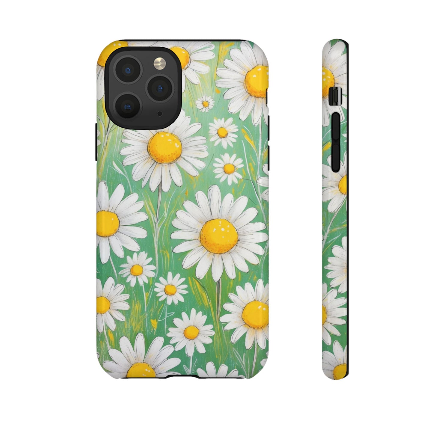 iPhone 11 Pro / Glossy Phone Case - Daisies Floral Pattern 4 Phone Case