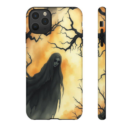 iPhone 11 Pro Max / Glossy Phone Case - Watercolour Gothic Deathly Woman Phone Case