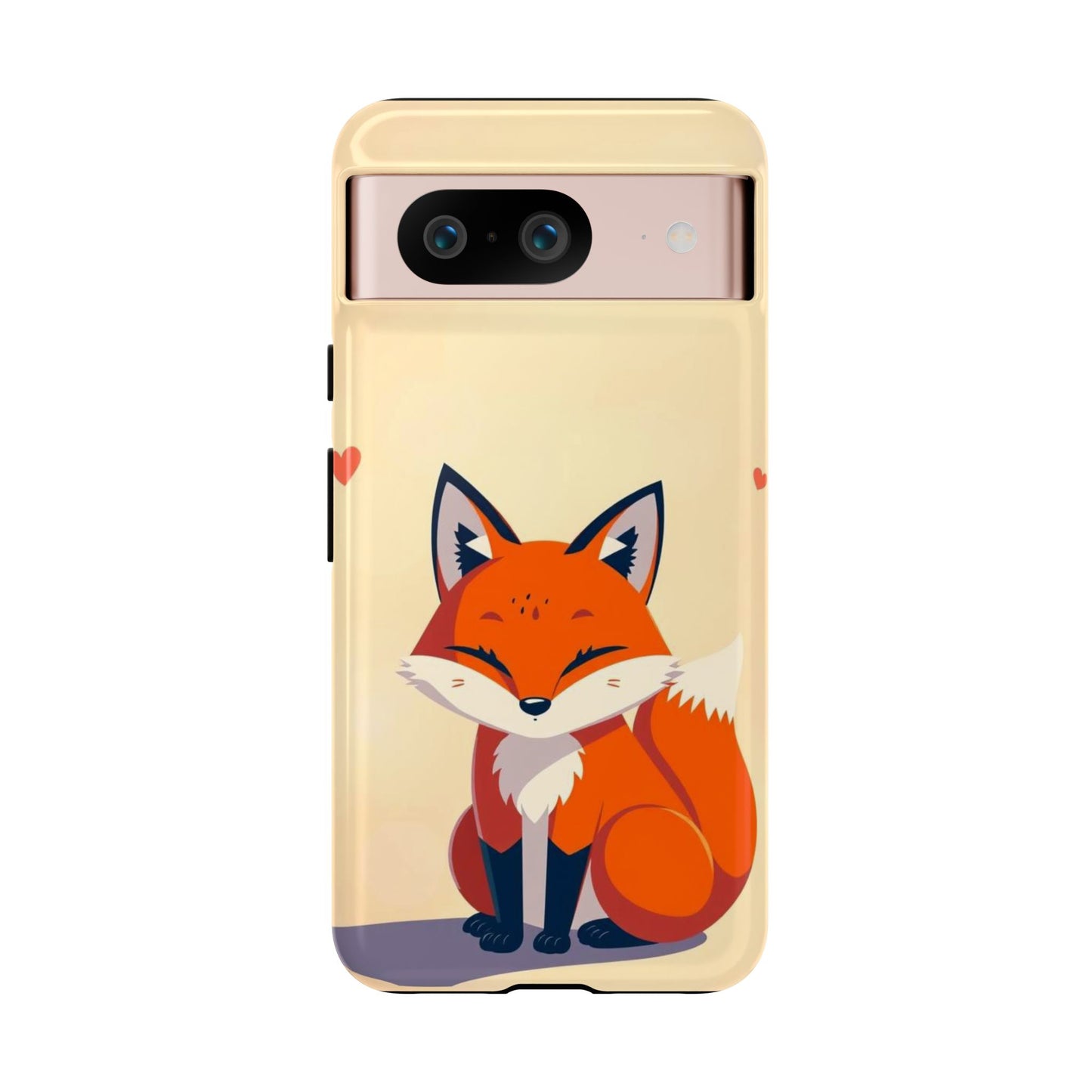 Google Pixel 8 / Glossy Phone Case - Cute Fox Design Phone Case