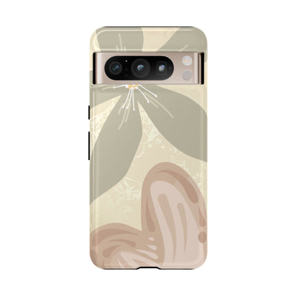 Google Pixel 8 Pro / Glossy Phone Case - ’Hibiscus Heart Pattern’ Phone Case