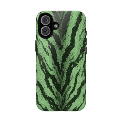 Sage Tiger Print Phone Case