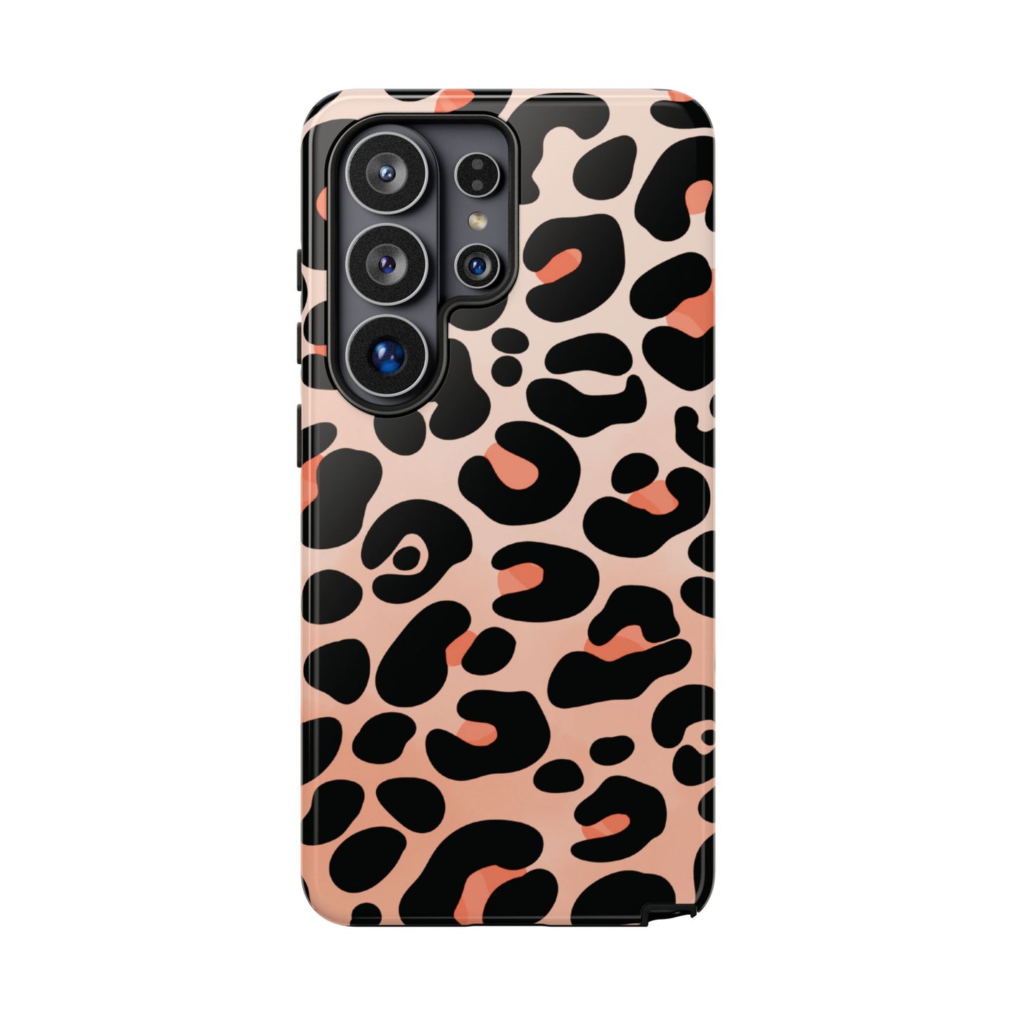 Elegant Peach Leopard Print Phone Case