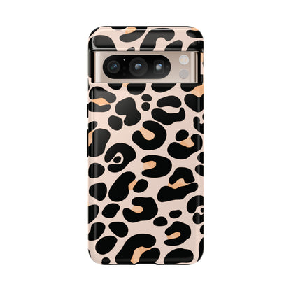 Elegant Peach Leopard Print Phone Case