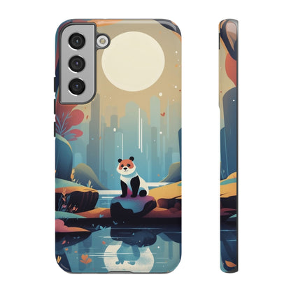 Stylised Panda Design Phone Case - Multicolor Phone Case - Samsung Galaxy S22 Plus / Glossy