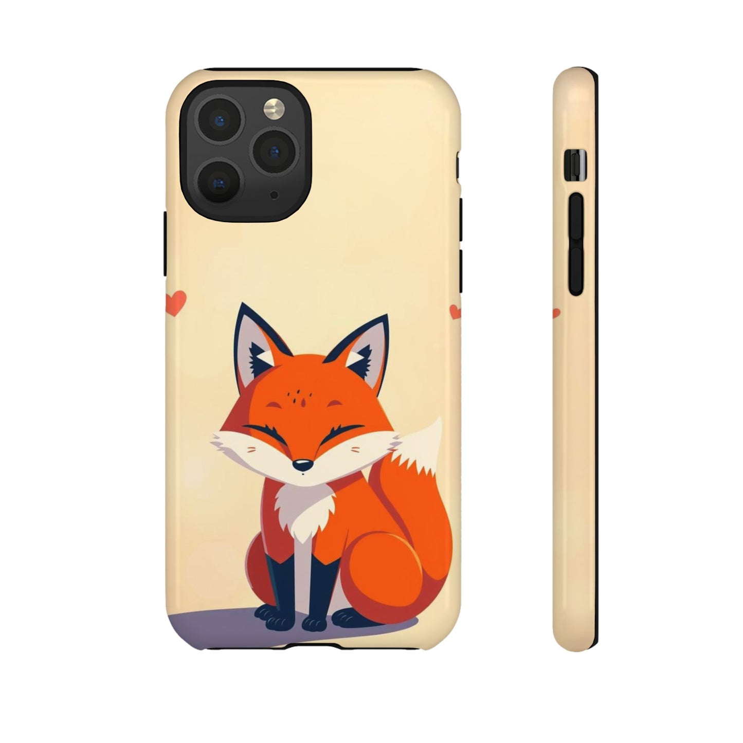 iPhone 11 Pro / Glossy Phone Case - Cute Fox Design Phone Case