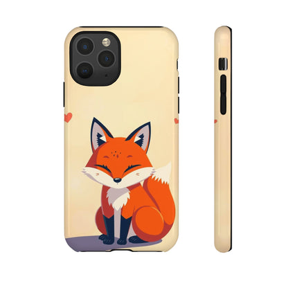iPhone 11 Pro / Glossy Phone Case - Cute Fox Design Phone Case