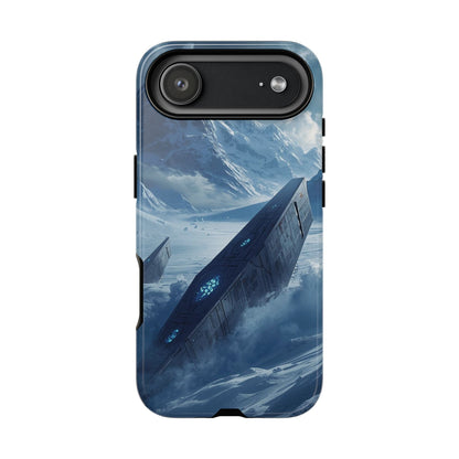 iPhone 17 Air / Glossy Phone Case - Frozen Alien Wreckage Sci-fi Phone Case