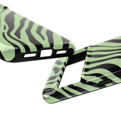 Modern Mint Zebra Print Phone Case