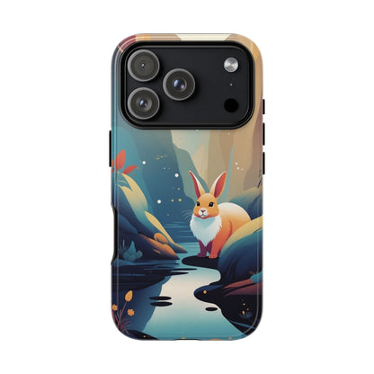 Stylised Rabbit Design Phone Case - Multicolor Phone Case - iPhone 17 Pro / Glossy