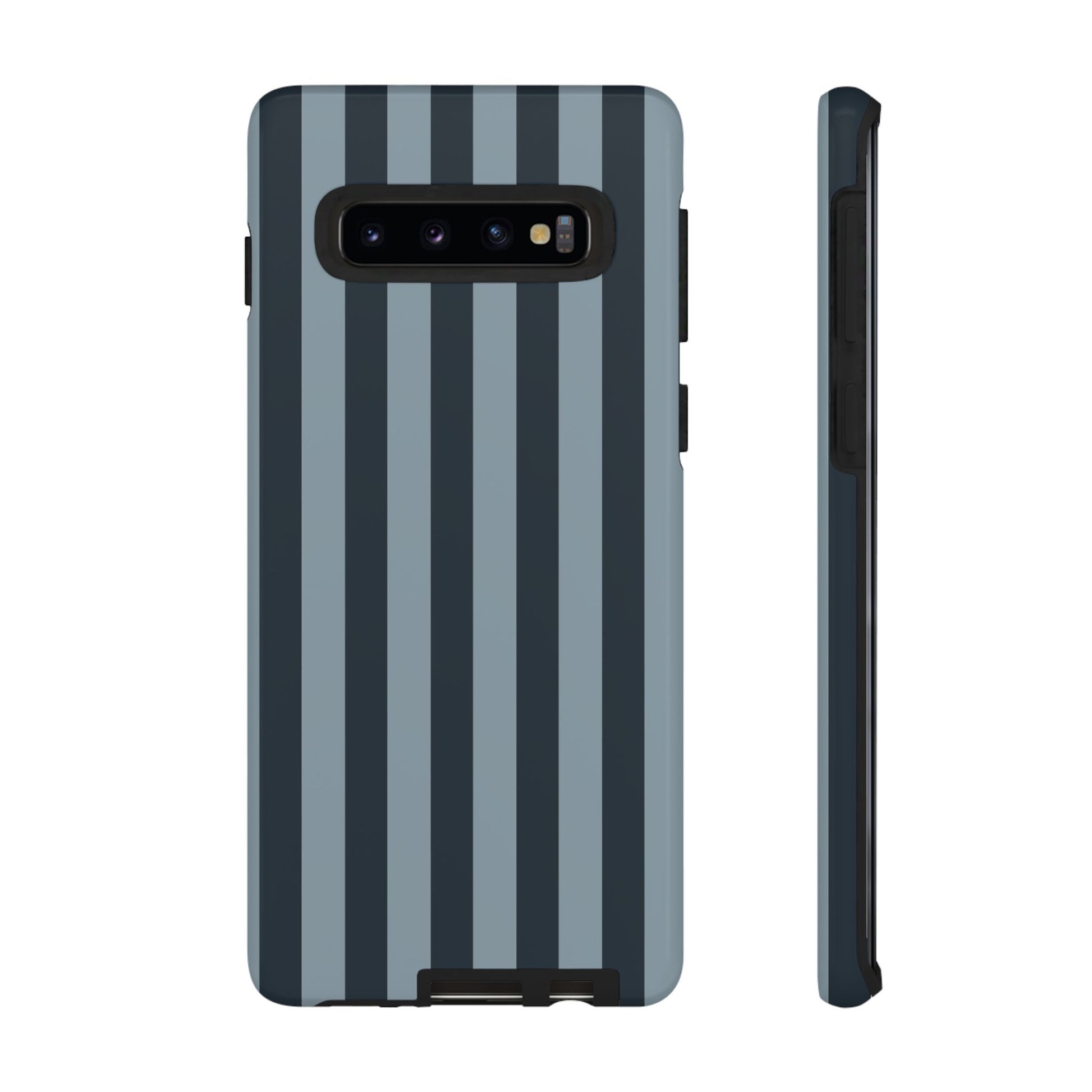 Dark Blue Stripe Pattern Phone Case - Blue Phone Case