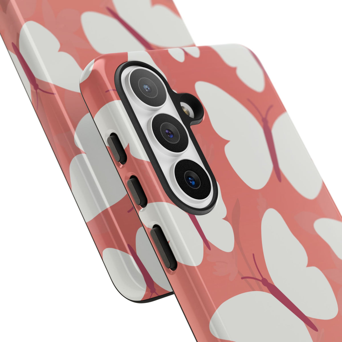 Minimalist Pink Butterfly Pattern Phone Case - Pink Phone Case