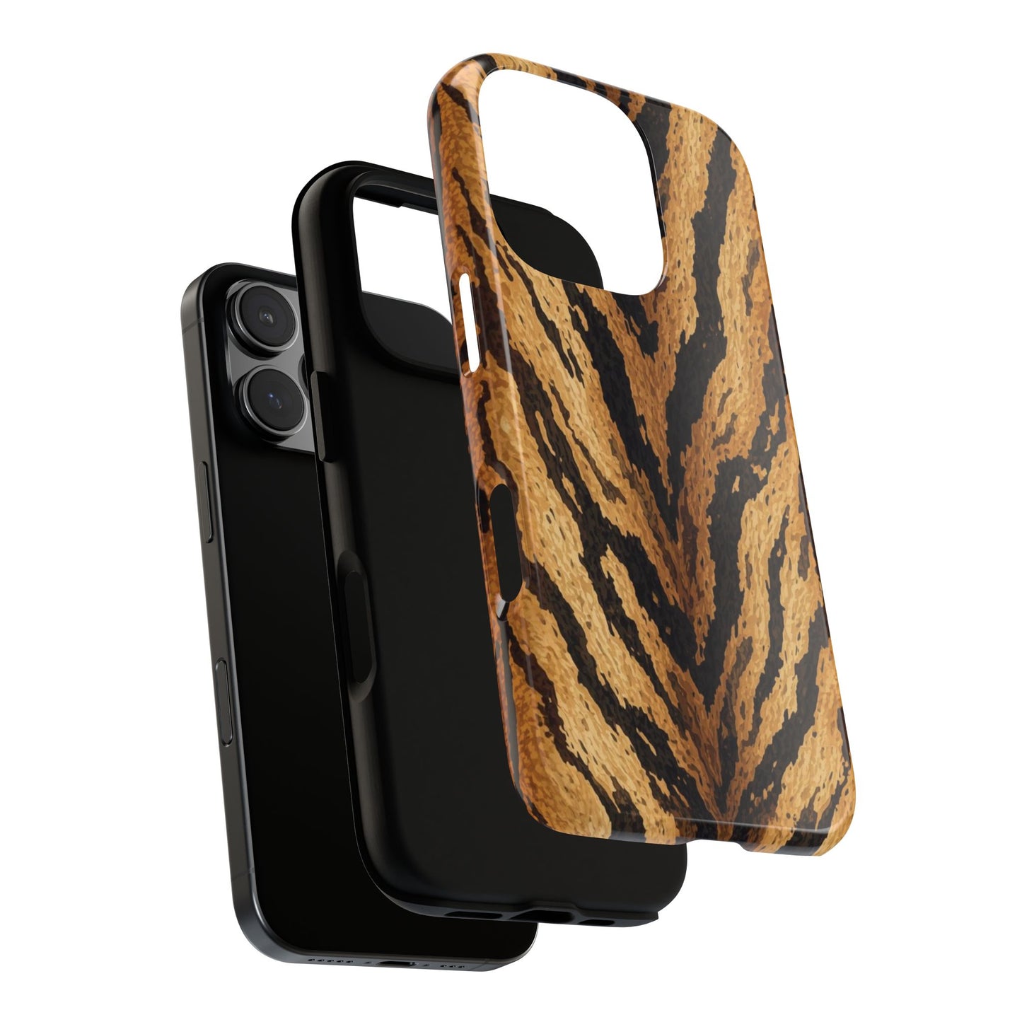 Amber Tiger Print Phone Case