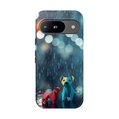 Google Pixel 9 / Glossy Phone Case - Origami ’Wee Pals’ Design Phone Case