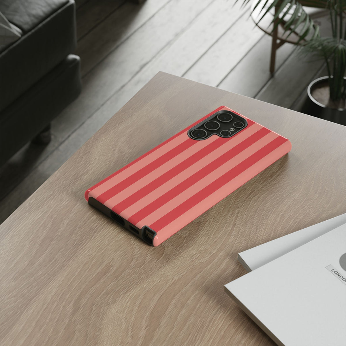 Light Pink Stripe Pattern Phone Case - Pink Phone Case