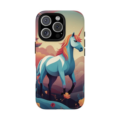 Stylised Unicorn Design Phone Case - Multicolor Phone Case - iPhone 16 Pro / Glossy
