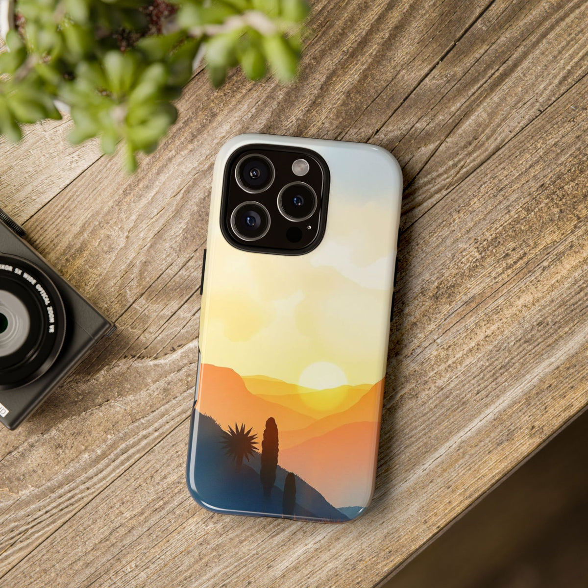 Watercolour Sunset Design Phone Case - Multicolor Phone Case