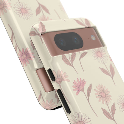 Pretty Blush Daisy Pattern Phone Case